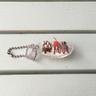 바나나 스플릿 키링 Miniature Banana split keyring