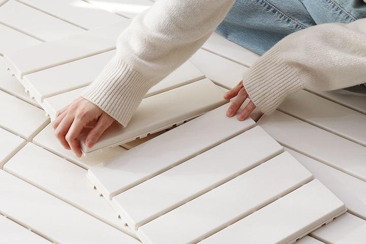 데크타일 우디 9P 3colors - 마감재/백자갈 추가 가능