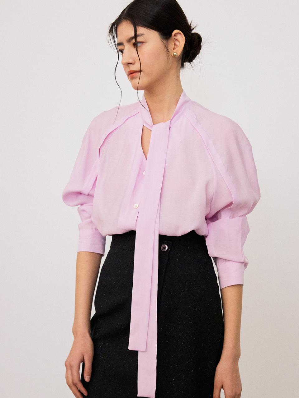 Volume Tied Blouse