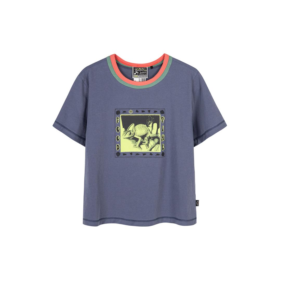 Strawberry Chameleon Small Tee_11UUT551 D/BLUE