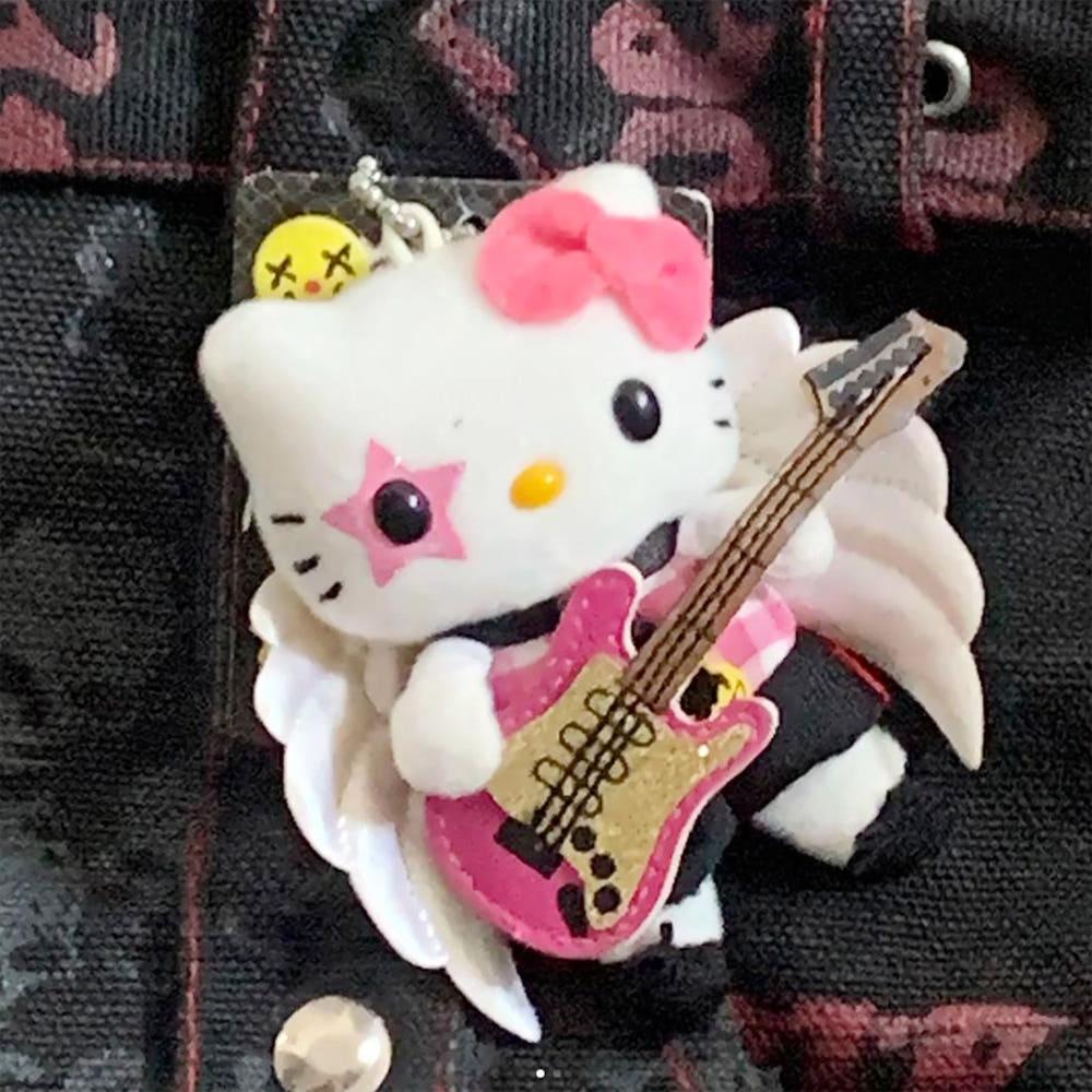 hellokitty 헬로키티 락스타 기타 키티 열쇠고리 키링 한정판