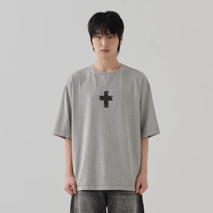 cross t shirts (grey)