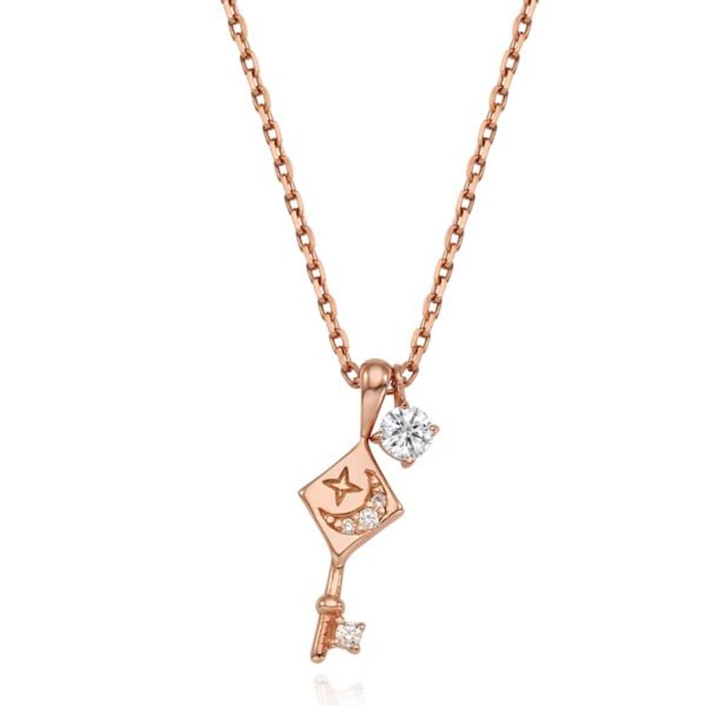 [트럼프키] 성공의 다이아 실버목걸이 OTN221812QPW