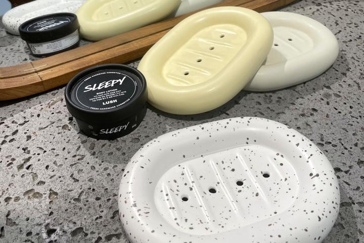 릭스 세라믹 디자인 솝트레이 비누받침대(5colors)
