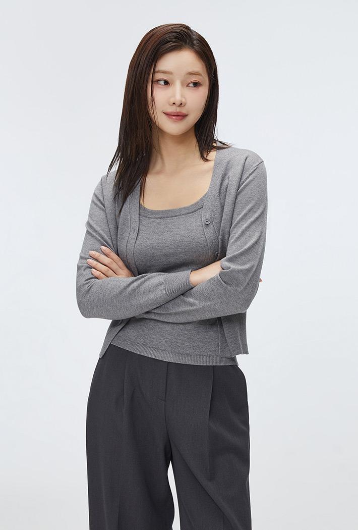 [소프트얀] 브이넥 카디건_SPCKF23W05