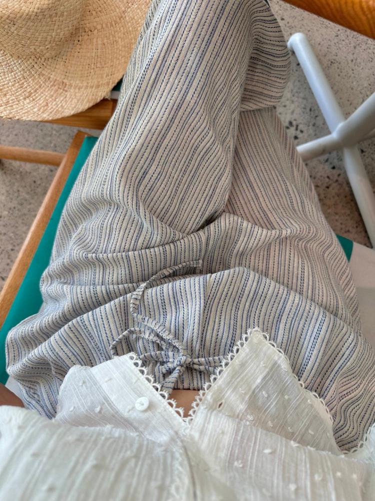 린넨 스트라이프 밴딩 팬츠(너무예뻐)