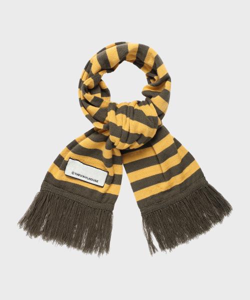 STRIPE MUFFLER YELLOW
