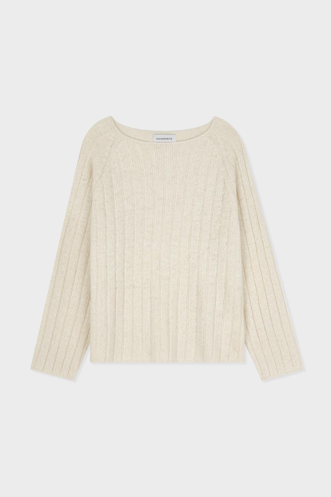 [2nd]_Vanila wool boat-neck knit (2color)
