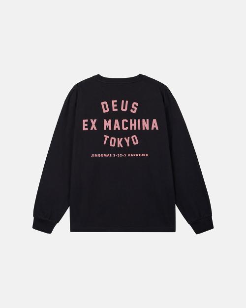 Tokyo College Address Ls Tee_Black