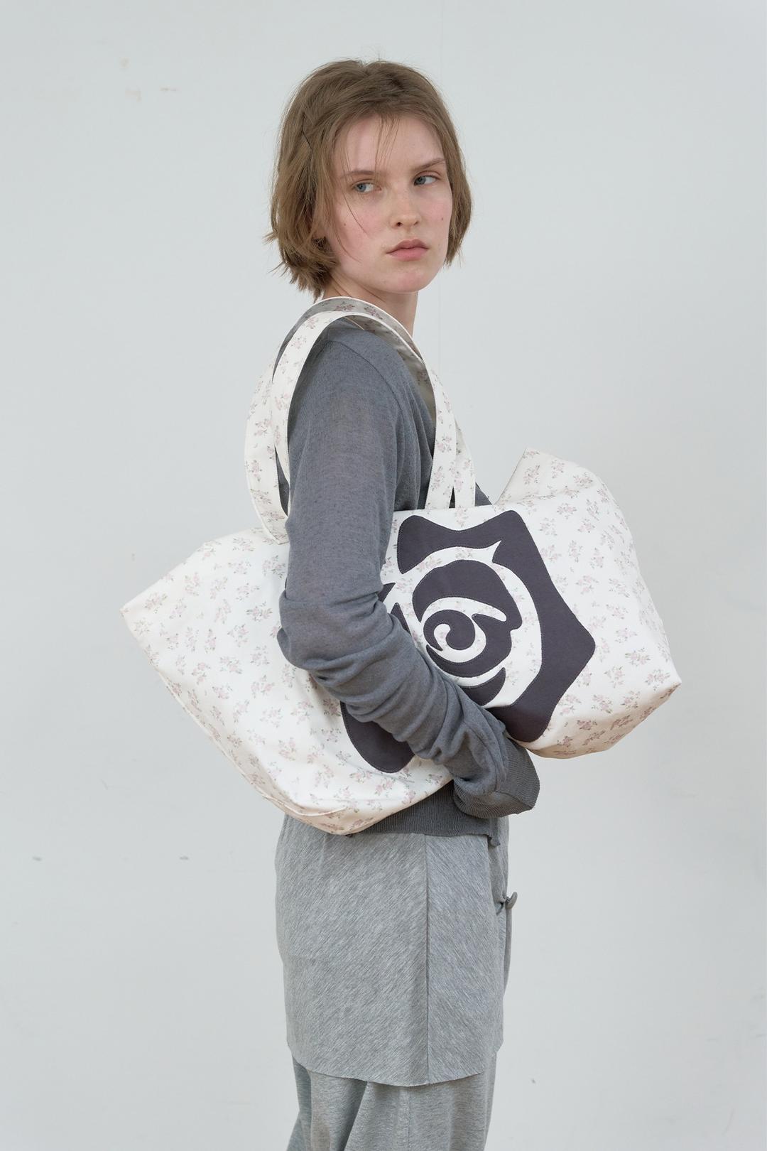 [05.22 순차발송] ROSE PATCH ECO BAG_LIGHT PINK