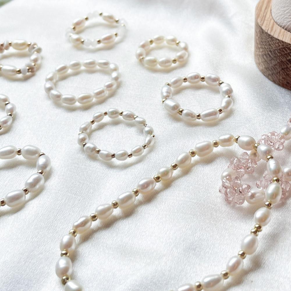 담수진주 핵진주 실반지 실팔찌 실목걸이 만들기 악세사리부자재 시드 비즈공예재료