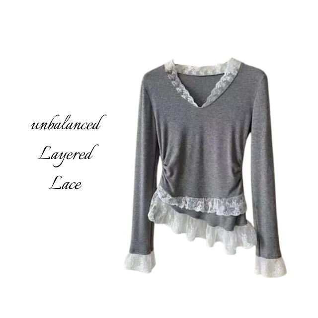 Unbalanced Layered Lace Layered