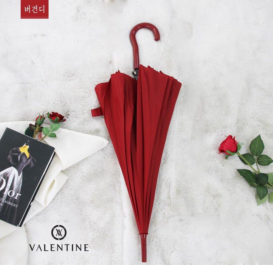발렌타인 버건디 우산 추가