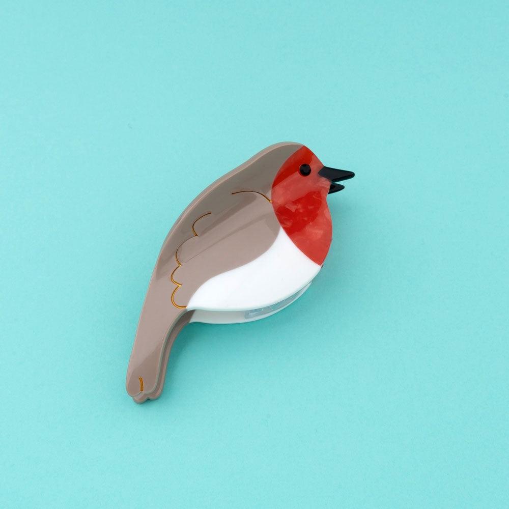 Robin Bird Hair Claw