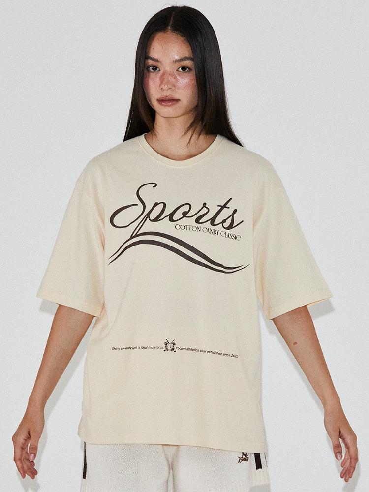 SPORTS CCL OVERSIZED TOP/IVORY