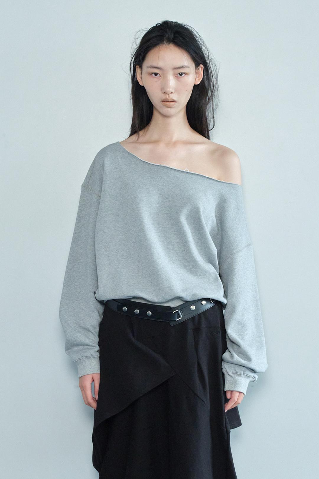 RAW CUT SWEATSHIRT / GRAY