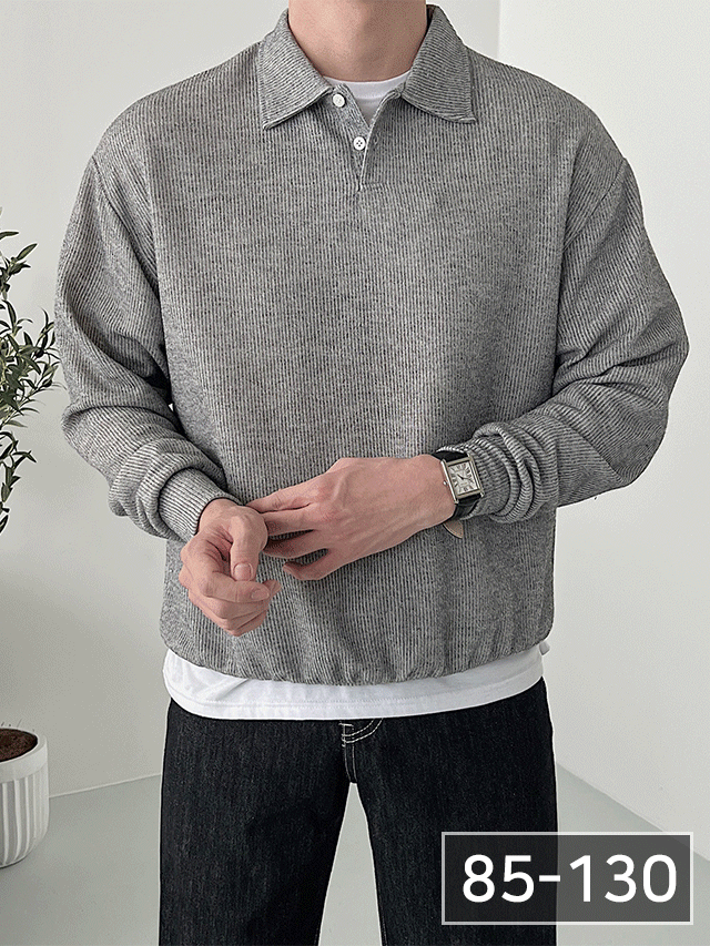 [당일출고](1+1 sale)스위드 카라 니트 맨투맨(8color)