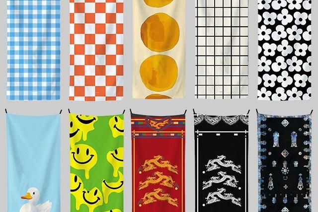 비비드 세로형 암막커튼 무타공 창문형 가리개 커튼 인테리어 패브릭포스터 2size/30종