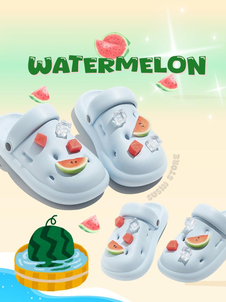 수심 Watermelon Silppers 워터멜론 수박 슬리퍼 여름 EVA 지비츠 방수