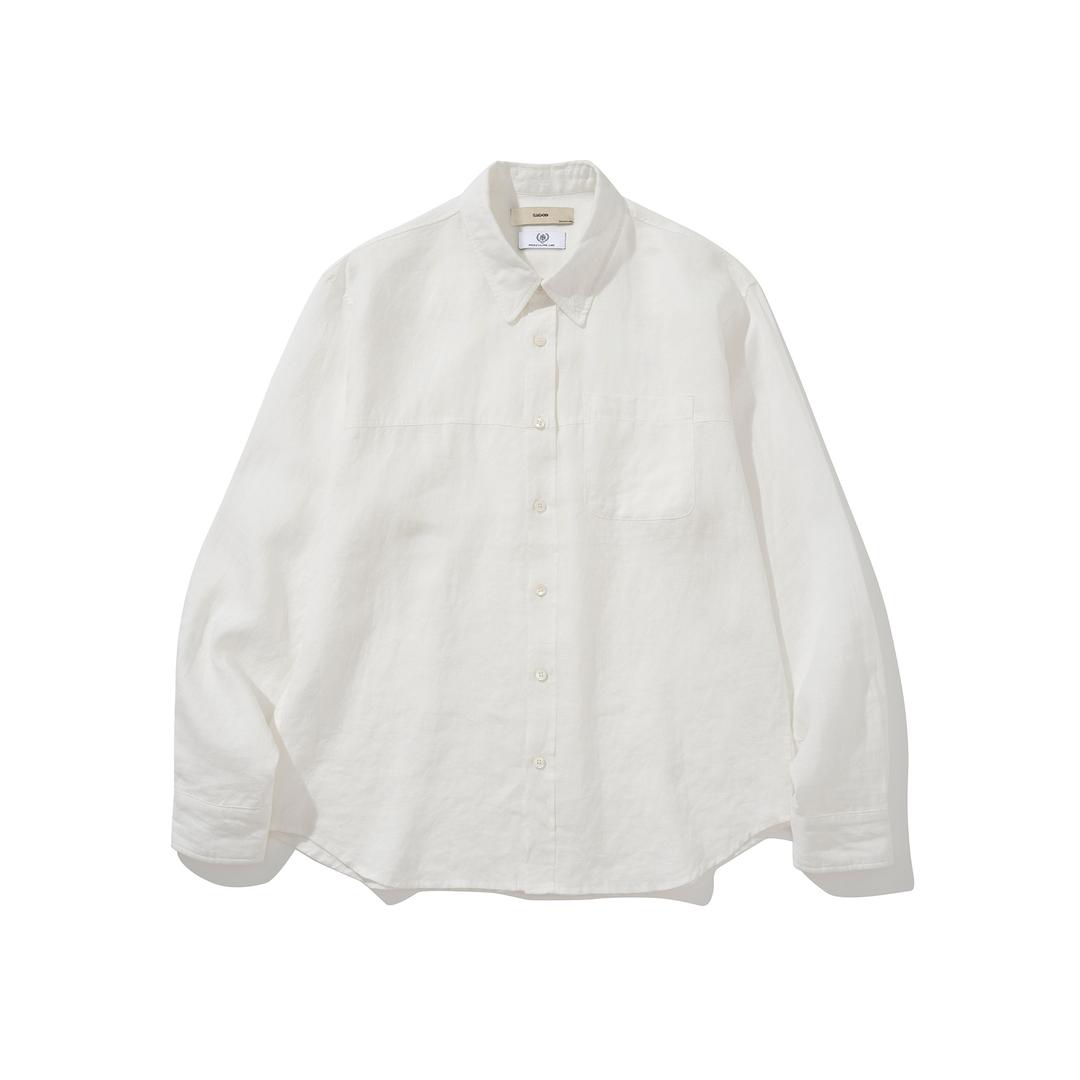 [MASCULINE LINE] REY CHEST CT LINE PURE LINEN SHIRT #2