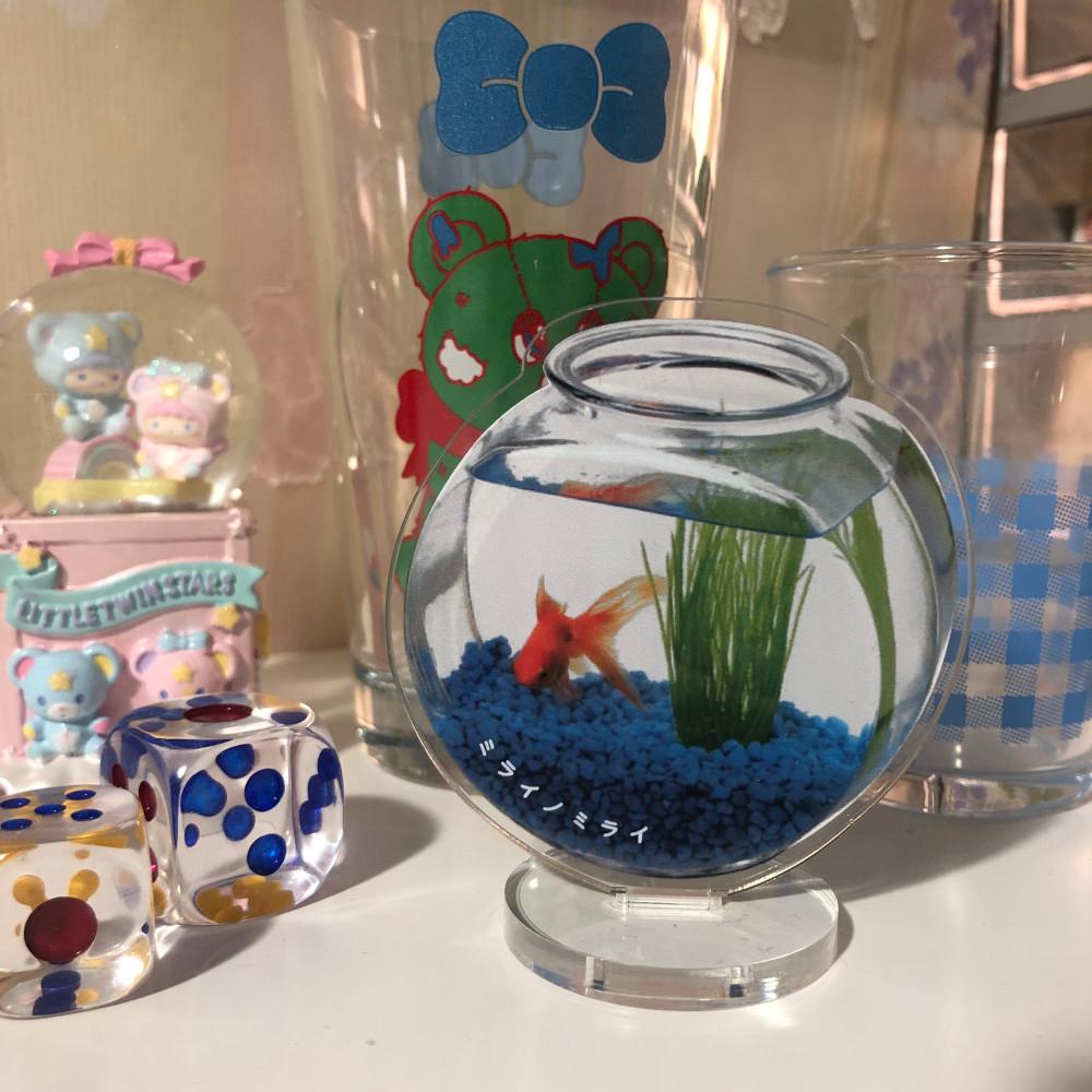 금붕어 어항 아크릴 스탠드 goldfish bowl acrylic stand