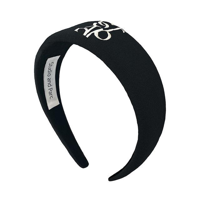 [11차리오더] [3/31 예약배송] (WOMEN) Emily Logo Hairband_Black