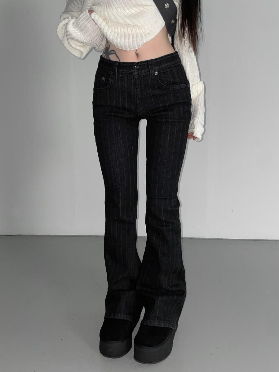 디에어타운 solitude striped bootcut