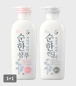 [1+1][려] 순한 저자극 더마 샴푸/컨디셔너 400ml