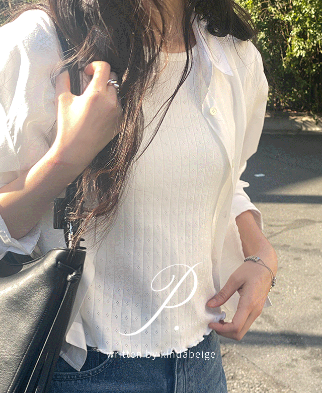 킨다베이지 [page] 셔벗 크롭 스트라이프 셔츠 (3color)┃오늘출발