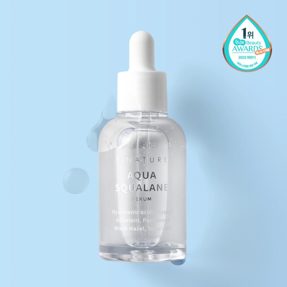 에스네이처 아쿠아 스쿠알란 세럼 50ml [화해1위 속촉촉 모공쫀쫀 진정천재세럼]