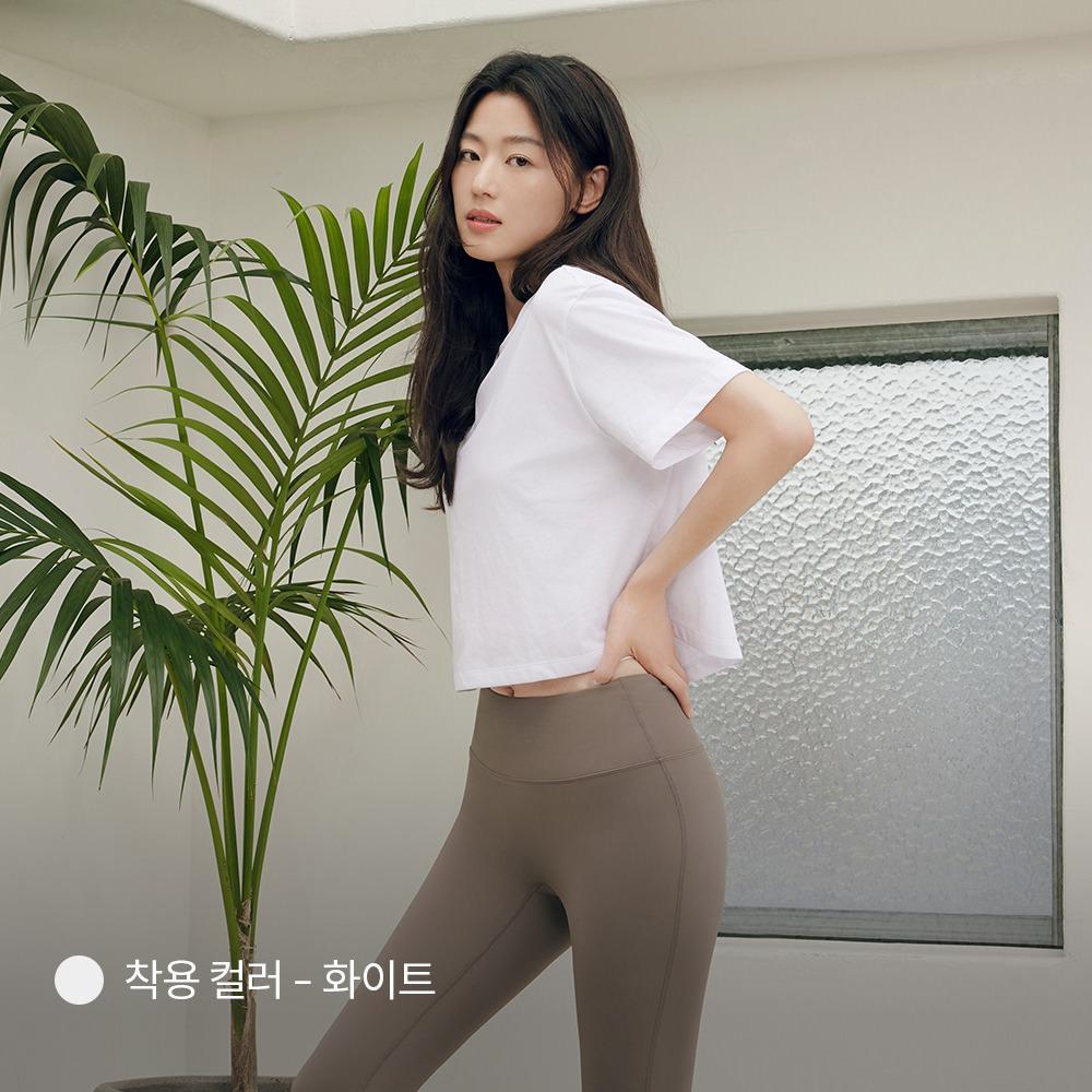 에어리센셜 숏슬리브 크롭티