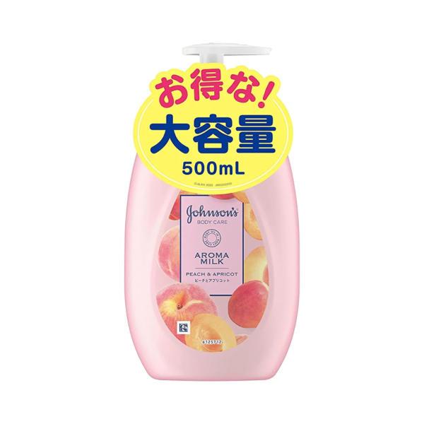 존슨즈 바디케어 아로마 밀크 피치 앤 애프리콧 500ml 복숭아 바디로션 물복숭아