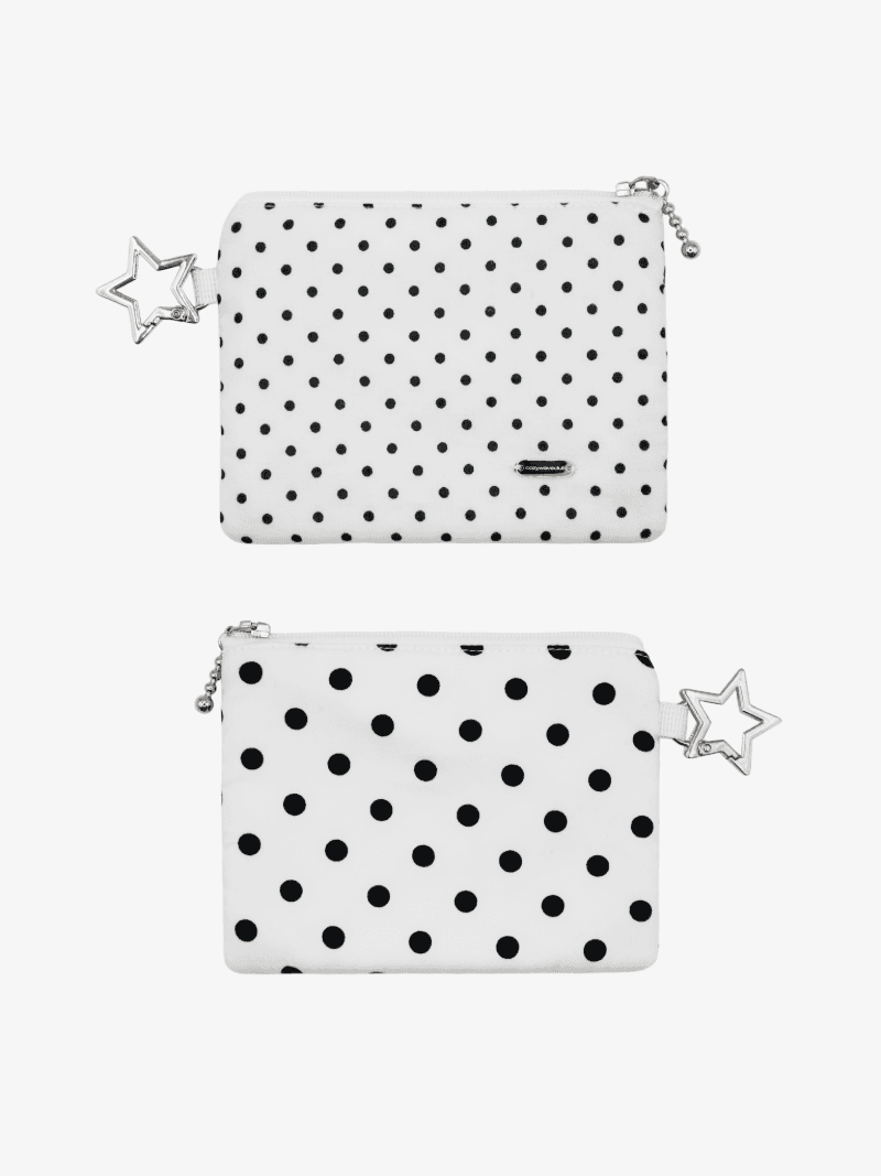 BASIC DOT POUCH_WHITE