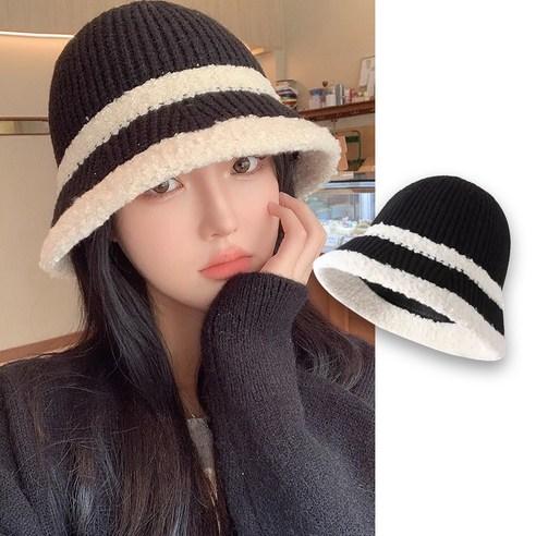 오샤레 여성 겨울 모자 버킷햇 벙거지 털 니트 방한 - 모자 | 쿠팡