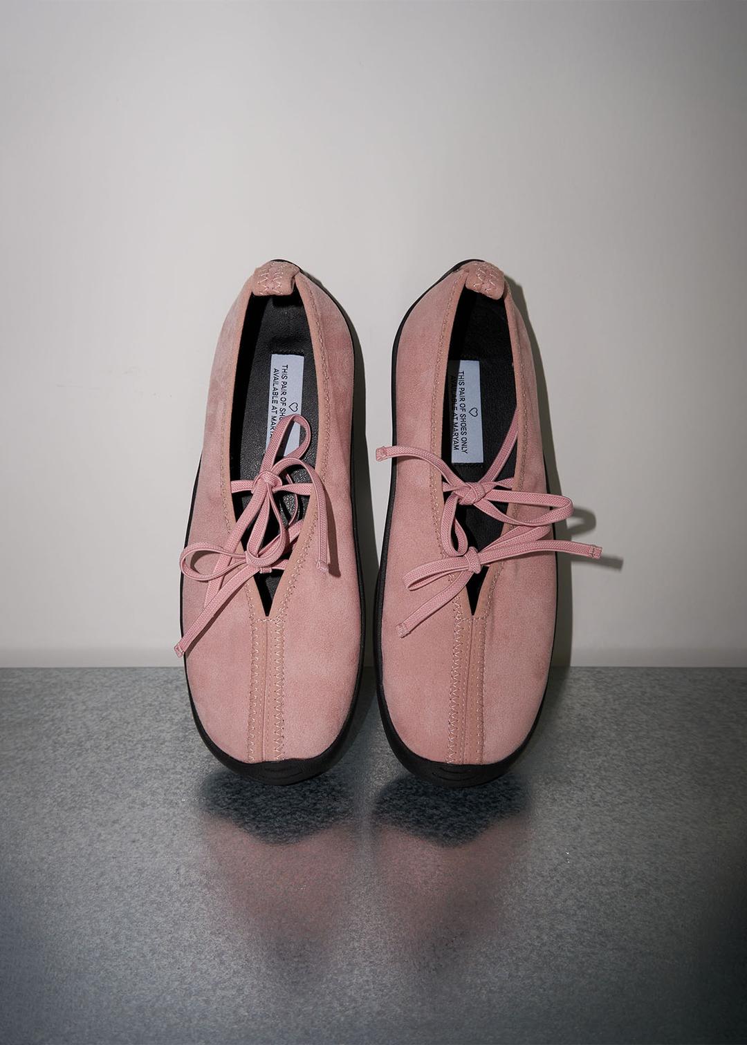 Ribbon Ballet Suede Sneakers (2c)