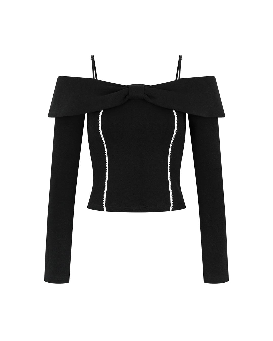 Bloom Off Shoulder (Black)
