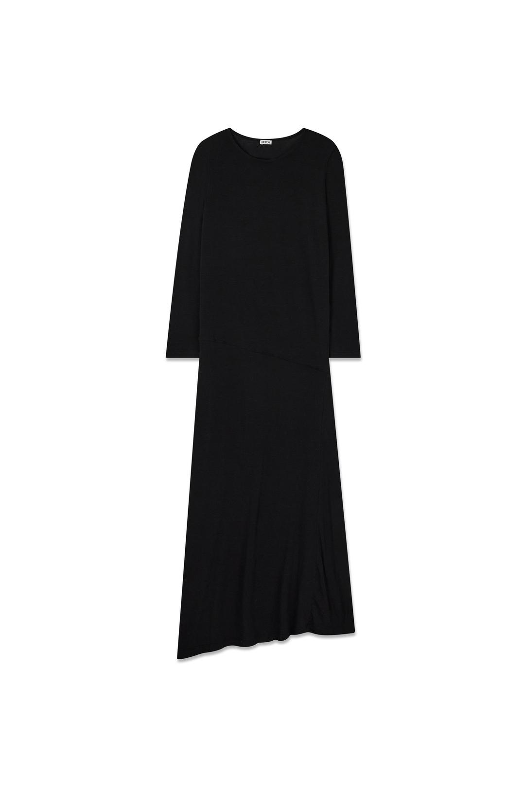 [예약배송 2/14] CURVE MAXI DRESS (BLACK)