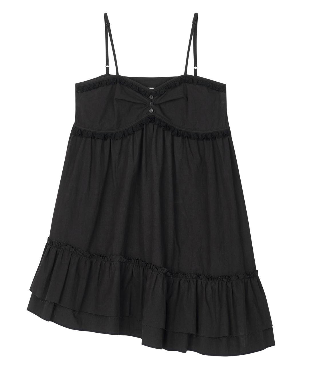 LACE SLEEVELESS DRESS (BLACK)