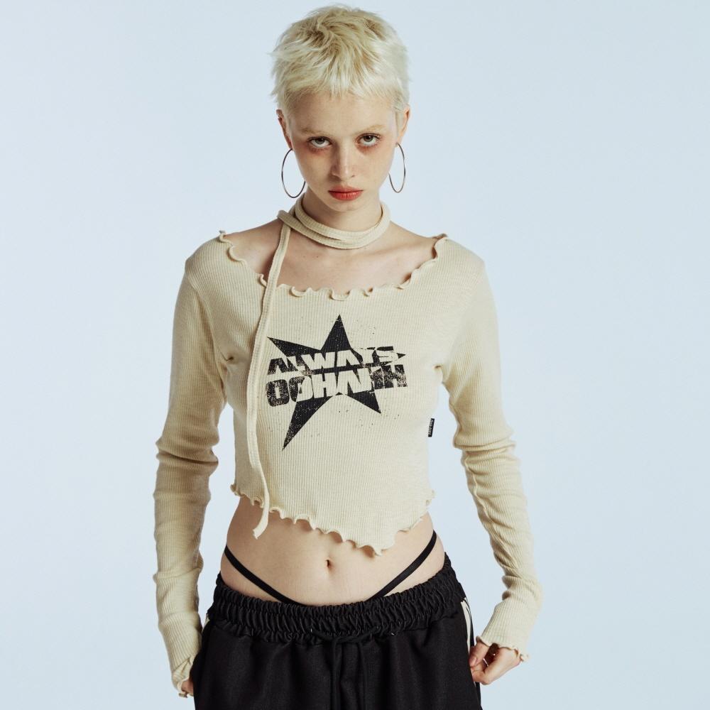 MUFFLER SET T-SHIRT (BEIGE)