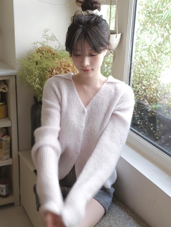 슬로우앤드 [오늘드림🚚] #SLOWMADE. 라이풀 여리핏 카라가디건 - 4 color