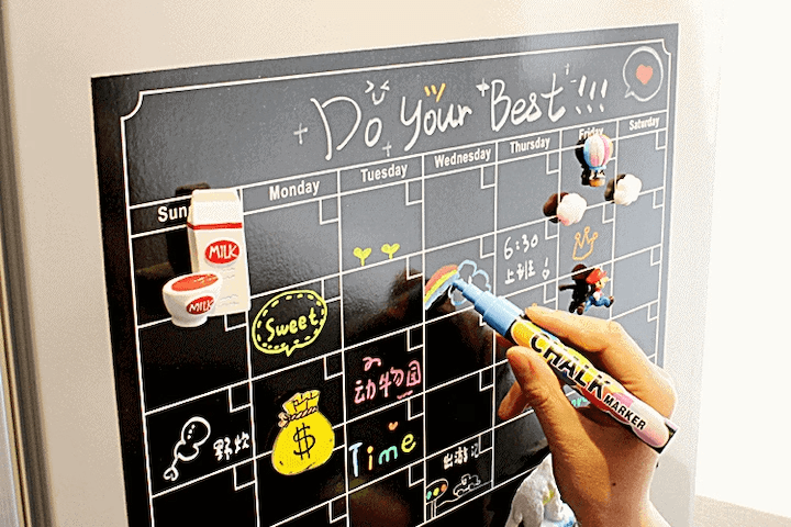 마그네틱 냉장고 메모 보드, 자석 시트 미니 메모판 스케줄표