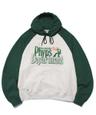 PHYPS® BASKETBALL SHOT RAGLAN HOODIE OATMEAL / GREEN