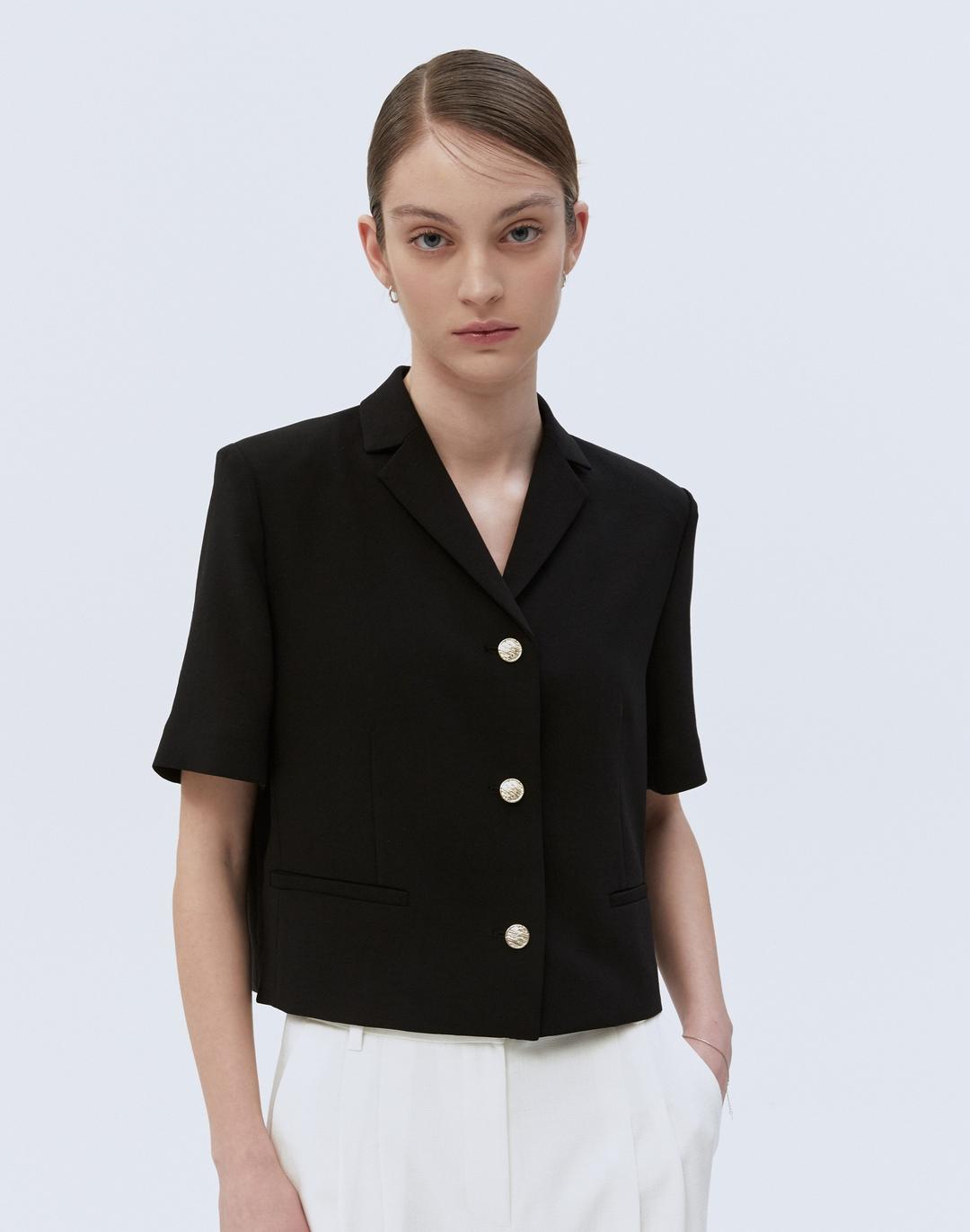 [24SS] [LF몰 단독][CITY ESSENTIAL] 블랙 단색 반팔자켓