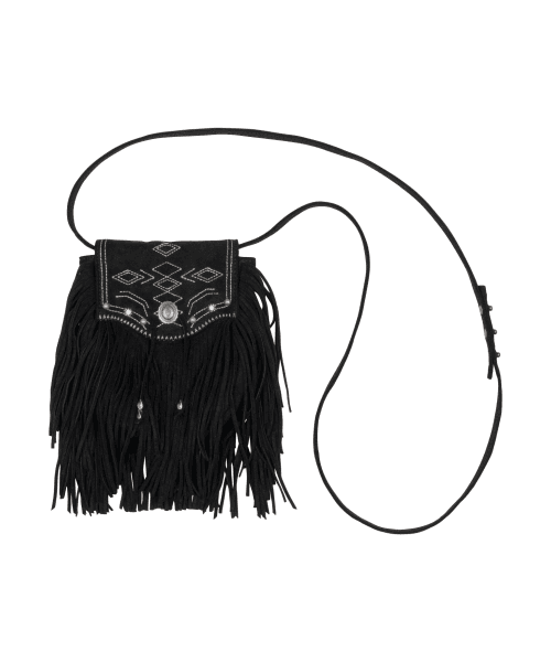 TCM fringe mini bag (black)