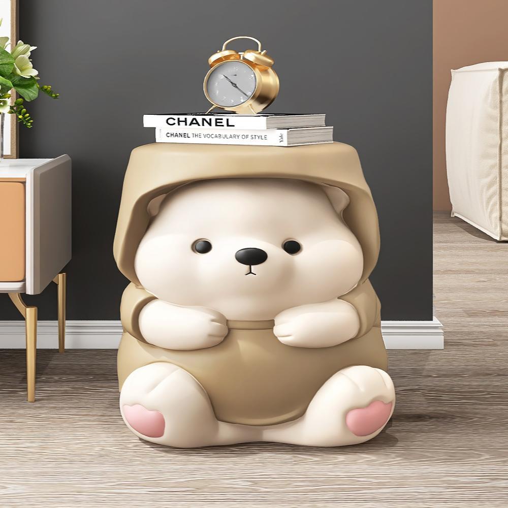 귀여운 곰 테이블 모자쓴 곰돌이 세라믹 사이드테이블 : 직구별나라