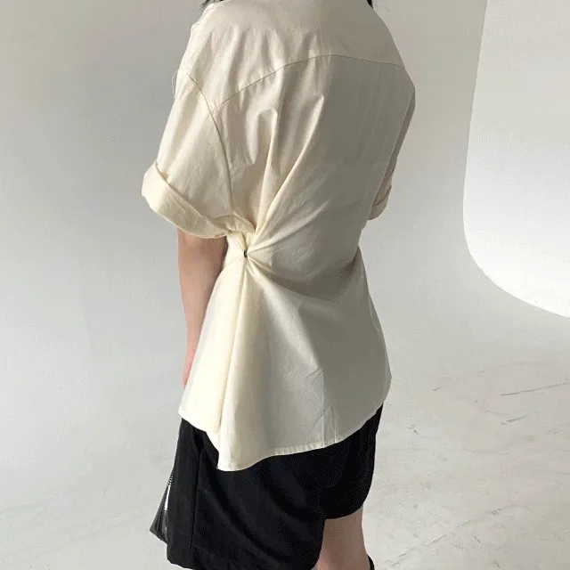 [2WAY] 사이드 스냅 썸머 셔츠
