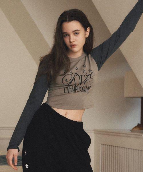 Milky Way crop Long Sleeve [Olive]
