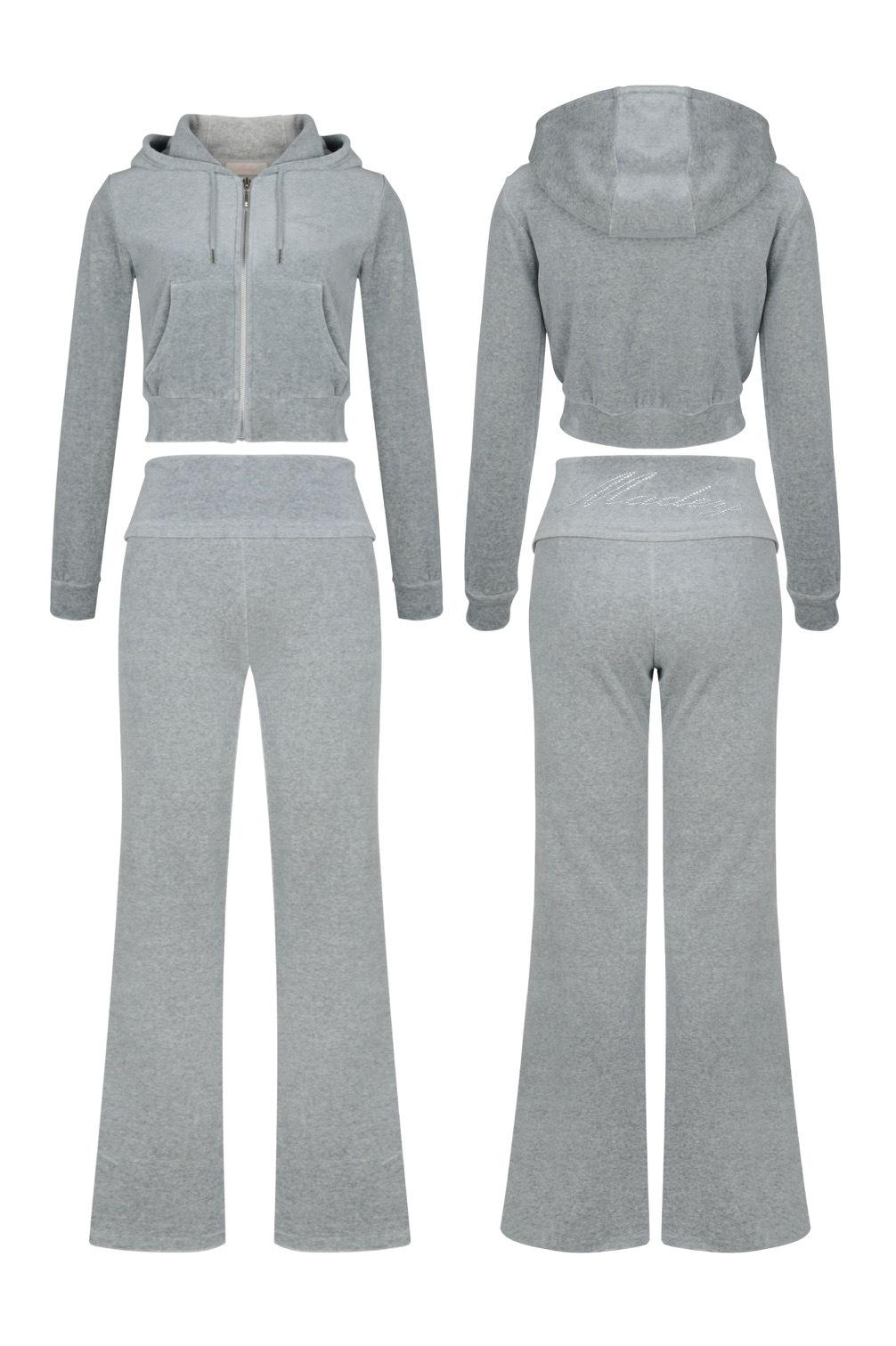 Luster Velour Set_Gray
