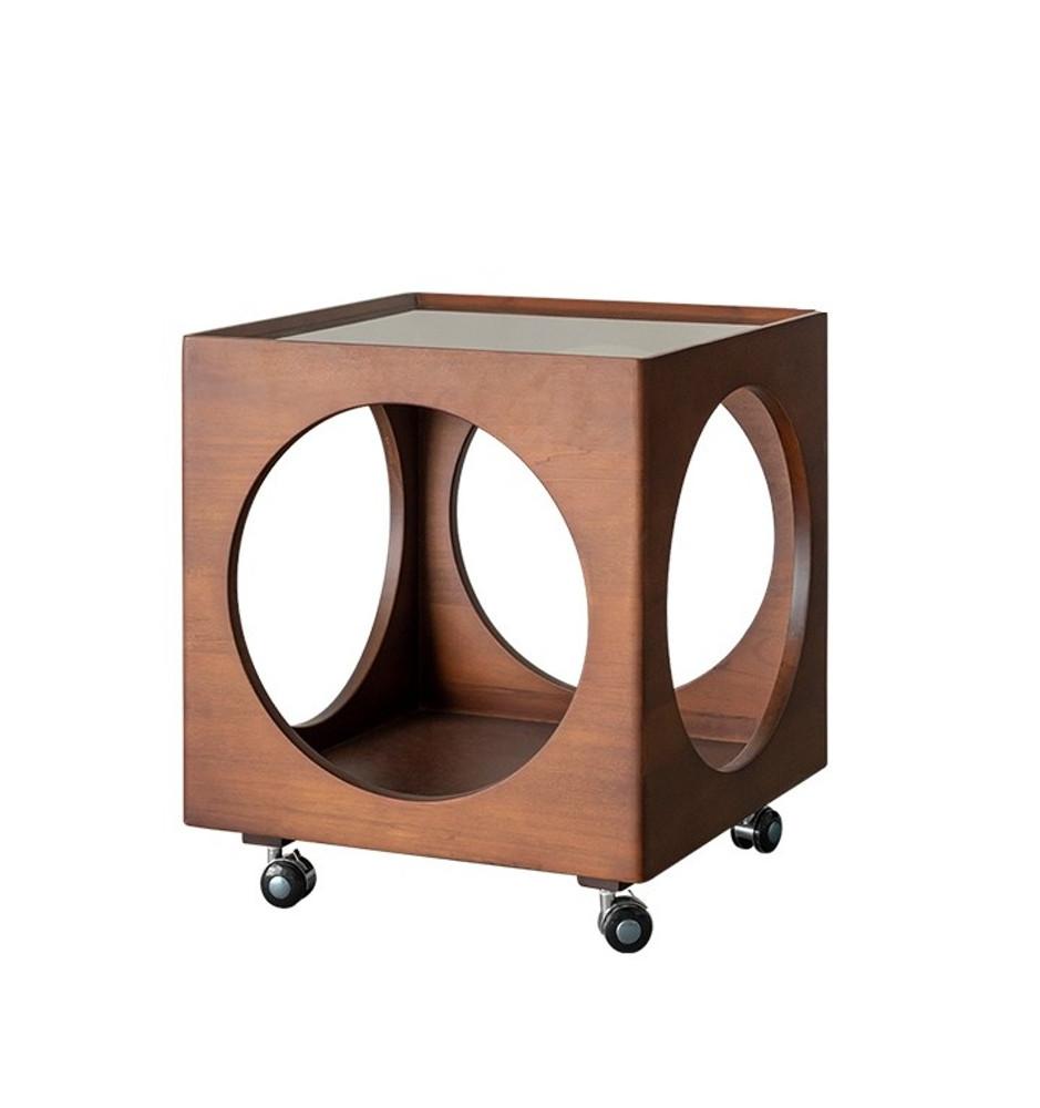 킨포크 북유럽 원목 사이드테이블 이동식 미니 커피테이블 소파 침실 보조협탁 미드센츄리