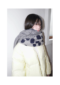 dot mix pattern muffler (3colors)